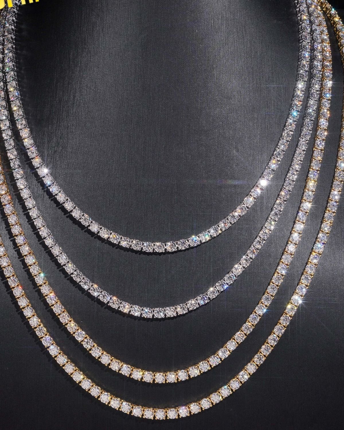 Shani Luxury Moissanite Tennis Chain Necklace