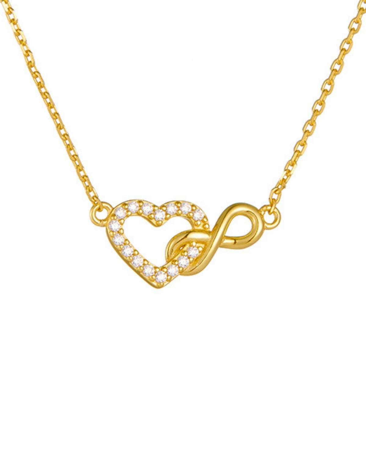 Shani Infinite Heart Sparkle Necklace