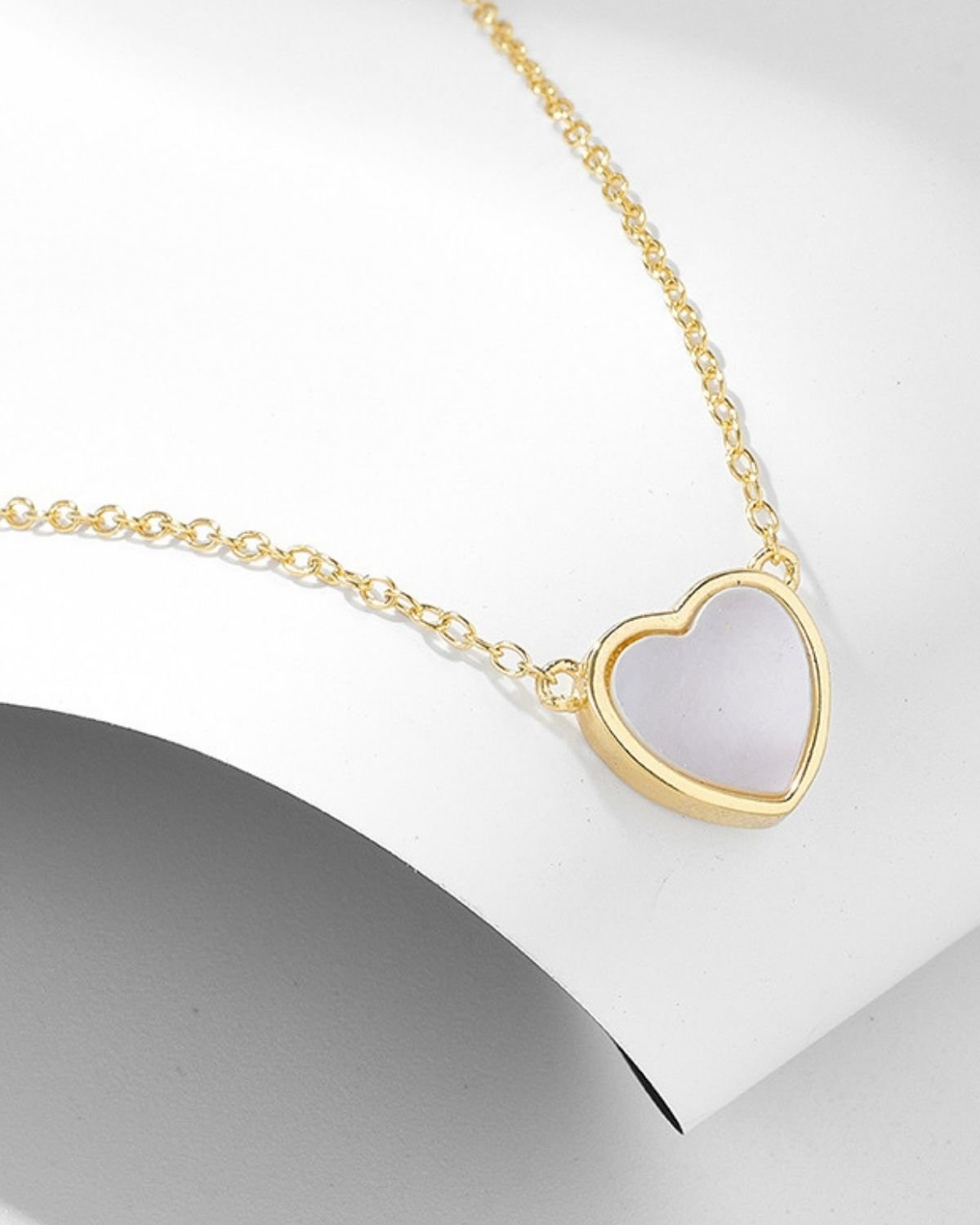 gold-plated-heart-shell-necklace.jpg Gold plated heart shell necklace