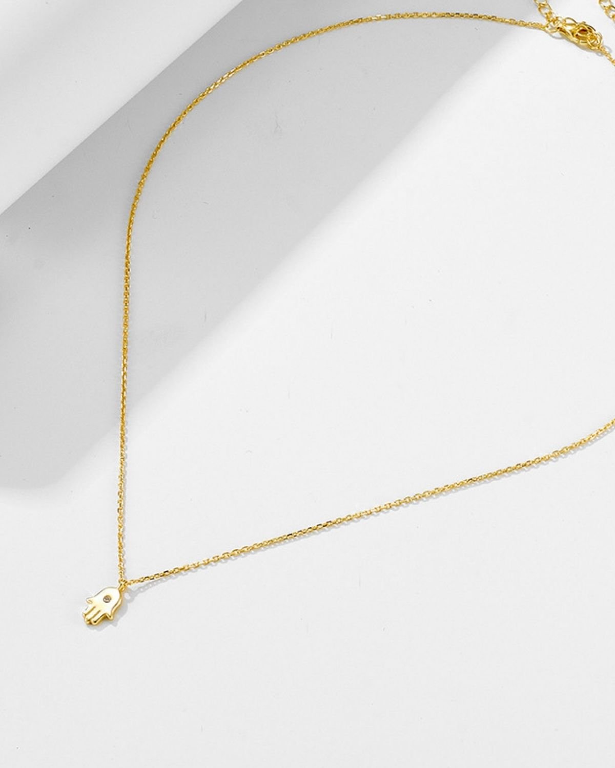 hamsa-hand-pendant-gold-plated.jpg pendant necklace gold plated sterling silver