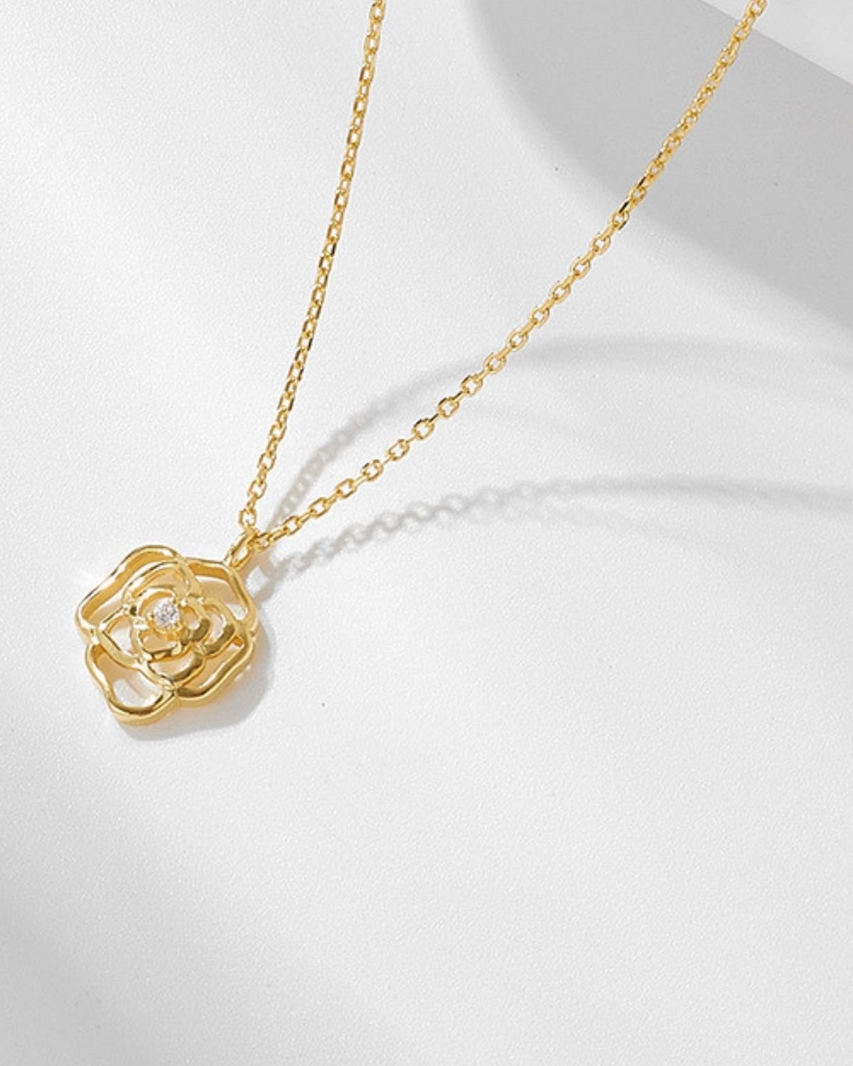 sterling-silver-rose-outline-necklace.jpg Sterling silver rose outline necklace