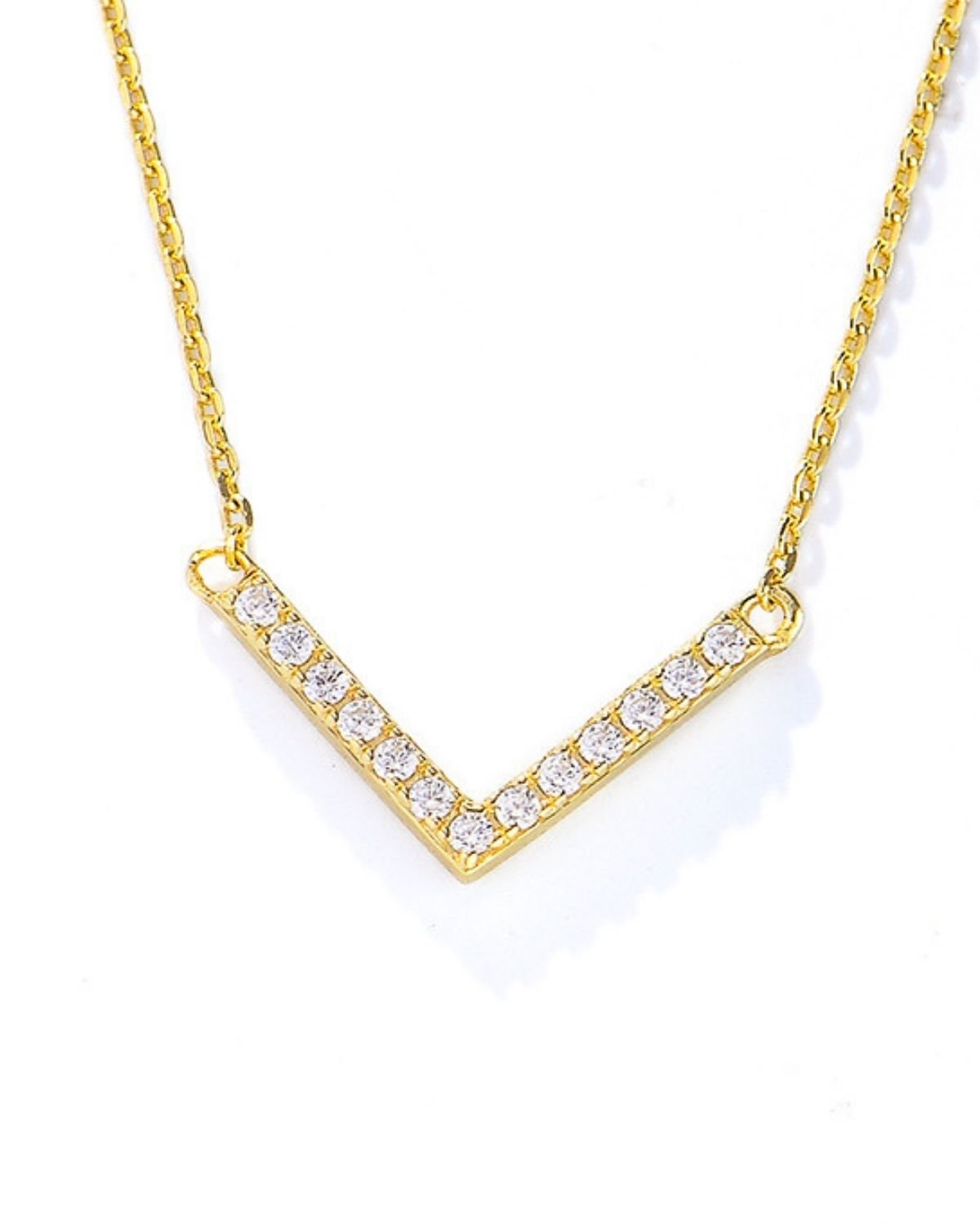 Chevron spark bar necklace for women