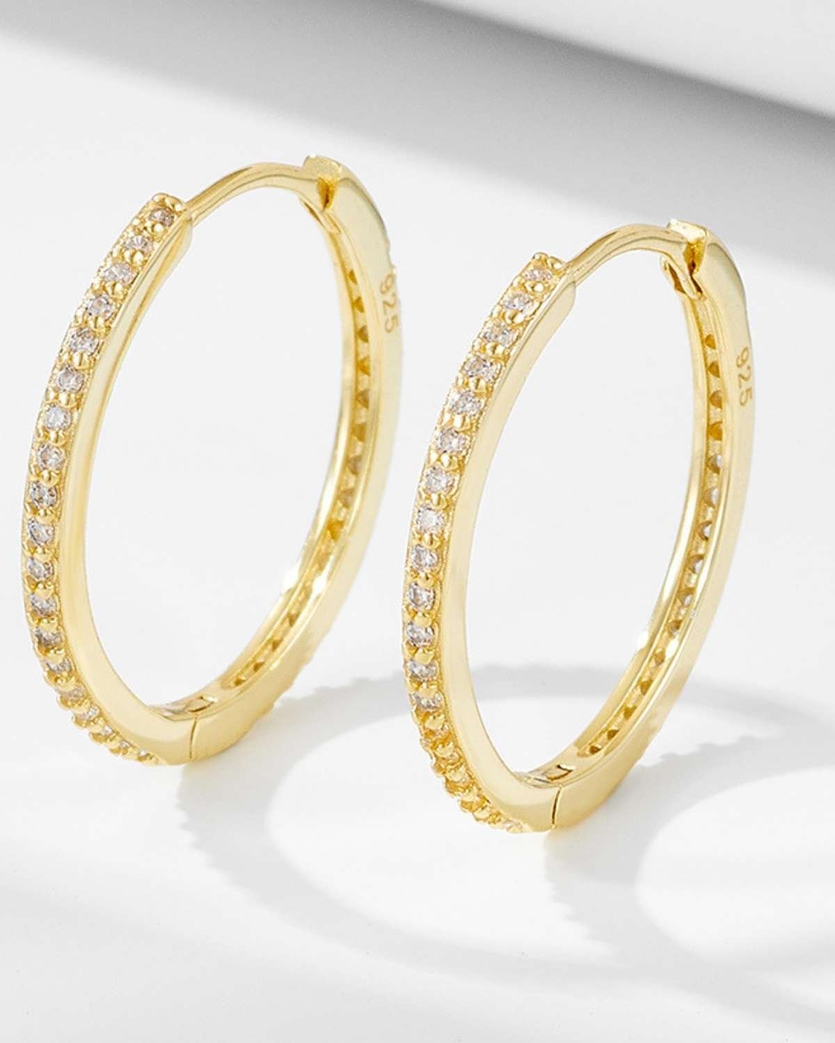 Shani Lumière Pavé Hoop Earrings
