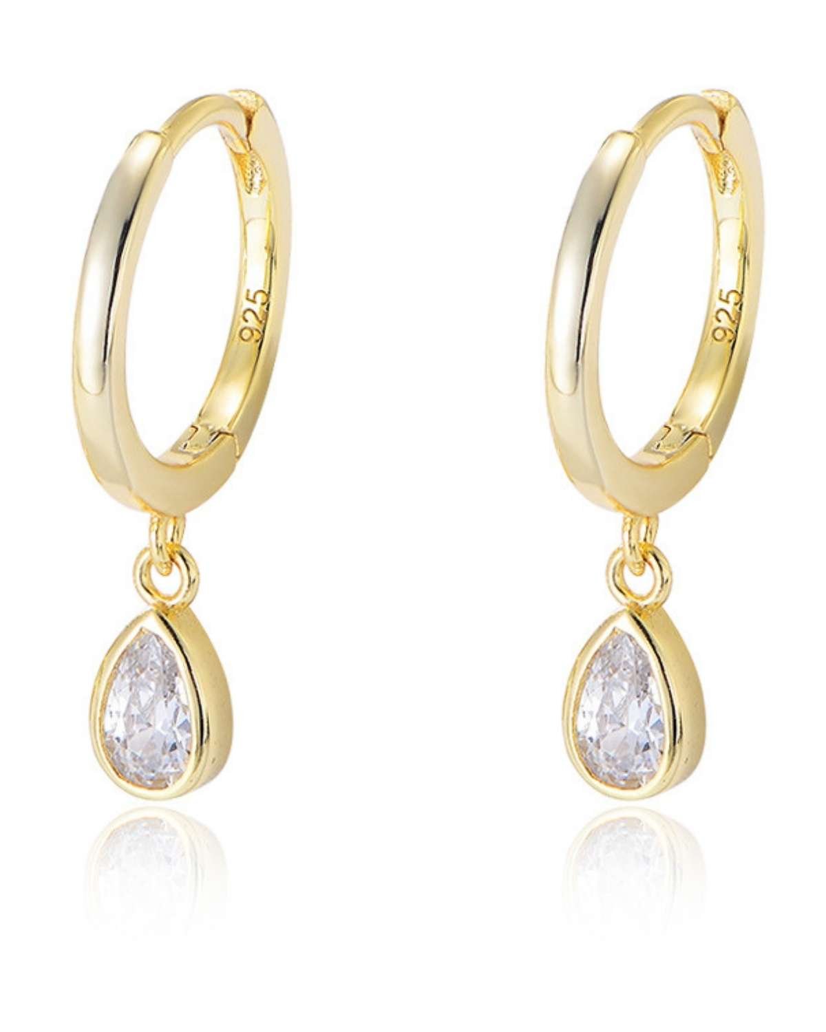 Shani Aurora Drop Hoop Earrings