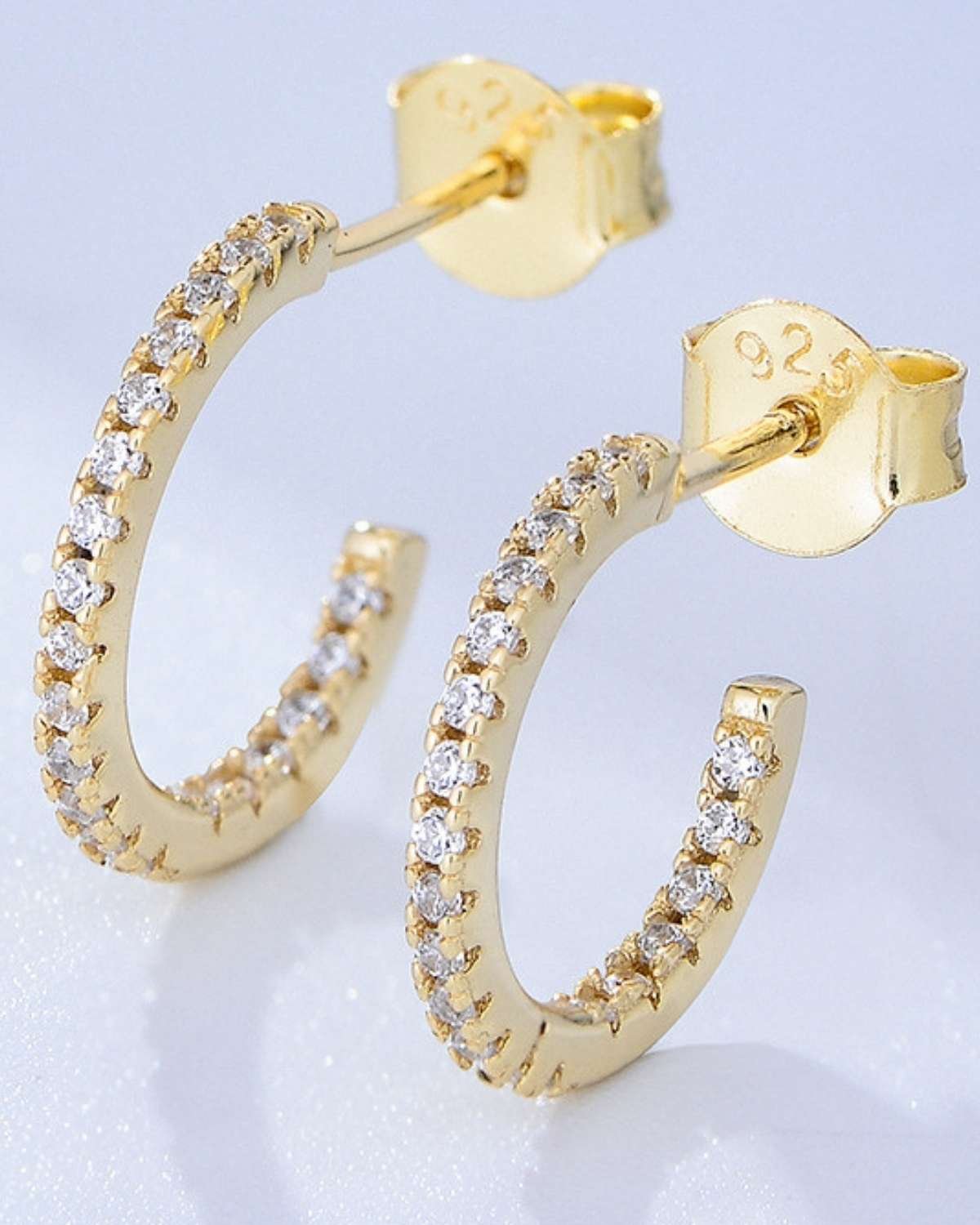 Shani Lumière Mini Pavé Hoop Earrings