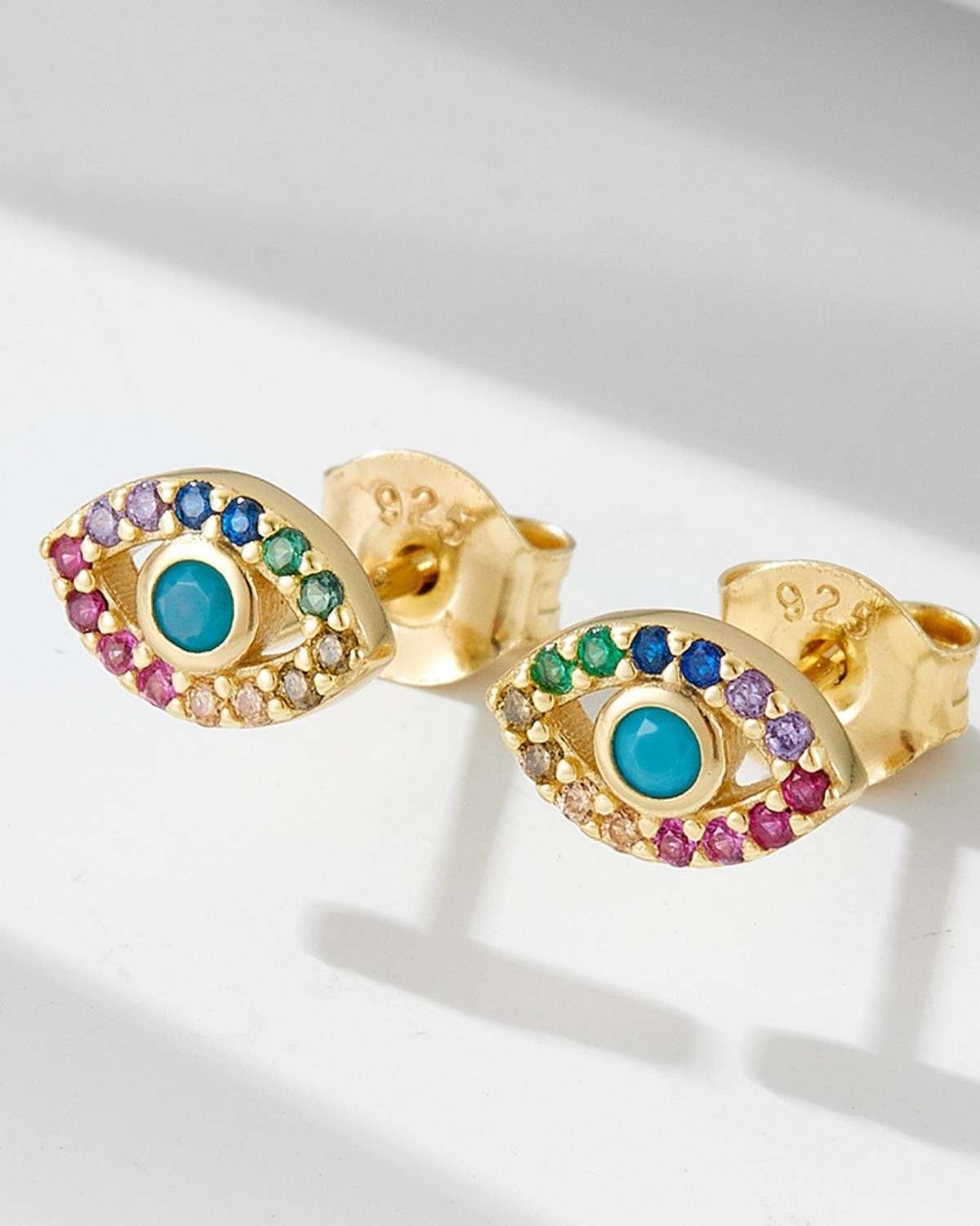 Shani Aura Eye Stud Earrings